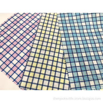 T/C(20%Cotton80%Polyester)Yarn-dyed Bamboo Plaid Fabric